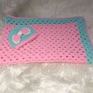 Baby blanket/w hat